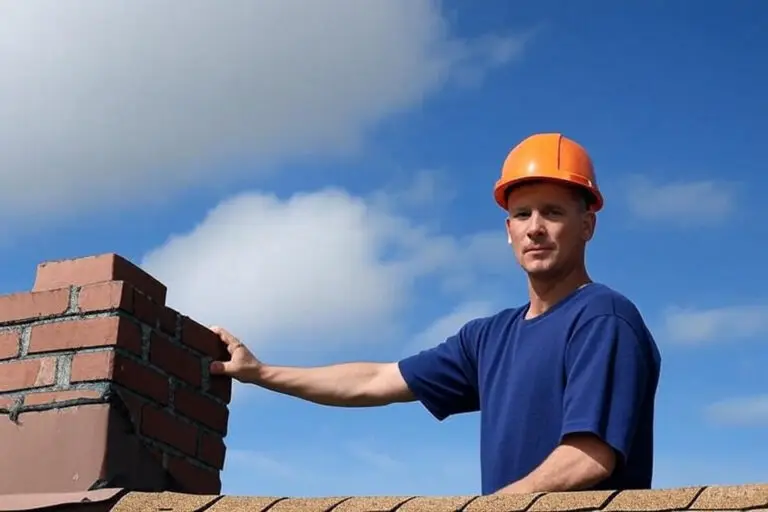 Chimney inspection in progress by ADV Masonry, chimney inspection Naperville Contractor.
